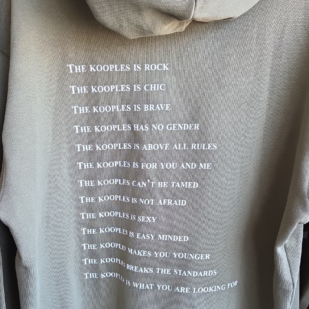 The Kooples Green Sweatshirt Hoodie - Picture 5 of 8